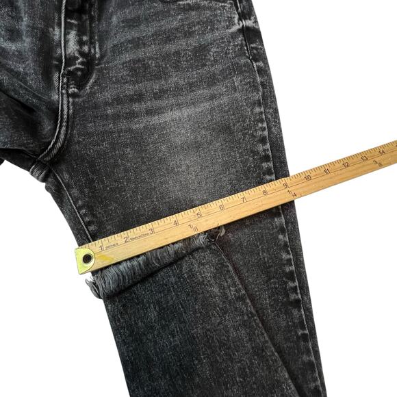 KanCan Skinny Jeans 11/29 Black Wash Women’s Raw Hem Soft Stretch Denim - Picture 10 of 11